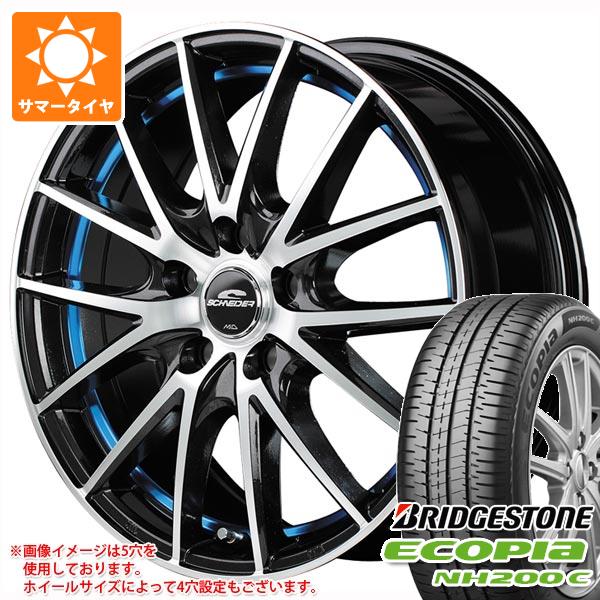 サマータイヤ 165/55R14 72V ブリヂストン エコピア NH200 C シュナイダー RX27 4.5 14 :schrx27b 38142:タイヤ1番