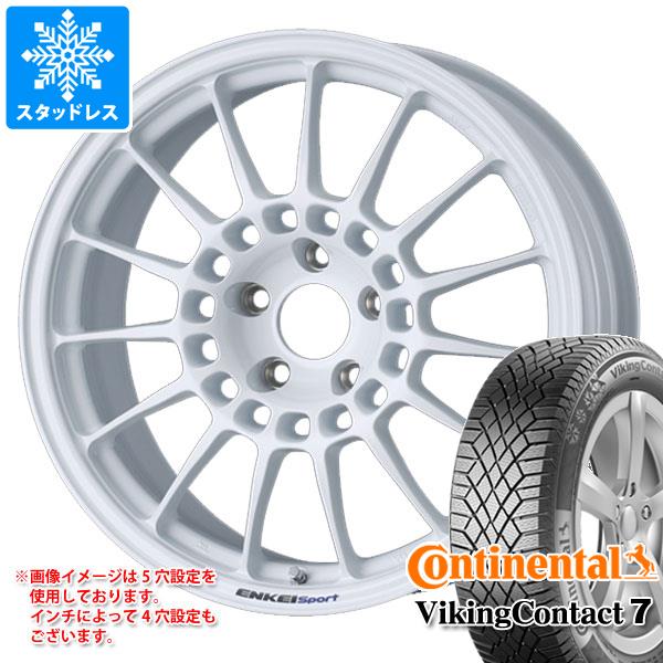 スタッドレスタイヤ コンチネンタル バイキングコンタクト7 215/55R18 99T XL エンケイ スポーツ RC T5 8.0 18 :sprct5l 32930:タイヤ1番