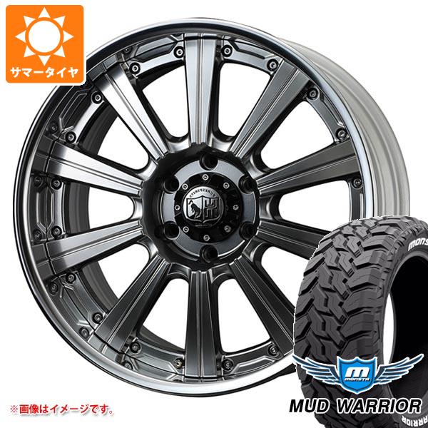 ランドクルーザー300用 サマータイヤ モンスタ マッドウォーリアー LT275/55R20 120/117Q ホワイトレター ピュアスピリッツ サフォーク XC 9.0-20