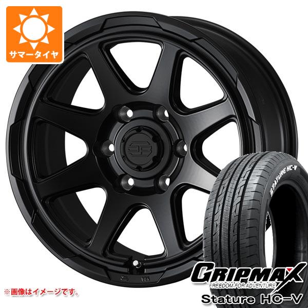 ハイエース 200系用 サマータイヤ グリップマックス スタチャー HC-V 215/65R16C 109/107S ホワイトレター スタットベルク 6.5-16