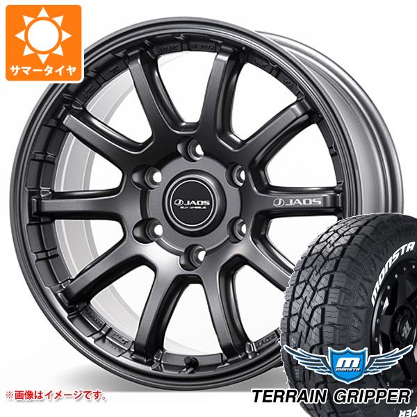5本セット FJクルーザー 10系用 サマータイヤ モンスタ テレーングリッパー LT285/70R17 121/118R ホワイトレター ジャオス トライブ クロス 8.0-17
