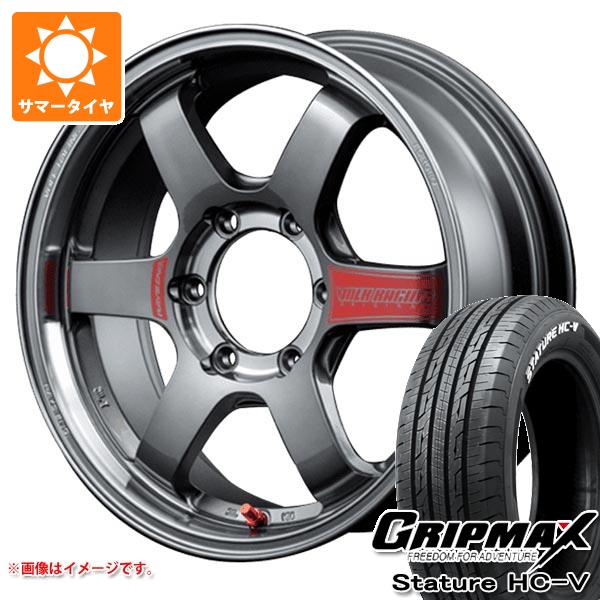 ハイエース 200系用 サマータイヤ グリップマックス スタチャー HC V 225/50R18C 107/105H ホワイトレター レイズ ボルクレーシング TE37SB SL 8.0 18 : te37sbsl 39755 t80969yt : タイヤ1番