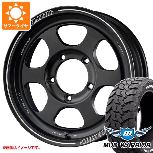 ジムニー JB64W用 サマータイヤ モンスタ マッドウォーリアー LT215/70R16 107/105Q ホワイトレター レイズ ボルクレーシング TE37XT FOR J 5.5 16 :te37xtj 34780 s86768zk:タイヤ1番