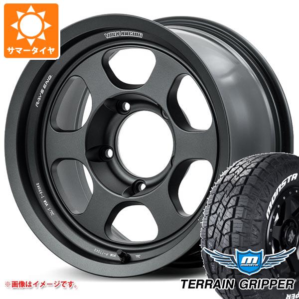 5本セット ランドクルーザー70 GRJ76K用 サマータイヤ モンスタ テレーングリッパー LT265/75R16 123/120Q ホワイトレター TE37XT LTD 8.0-16