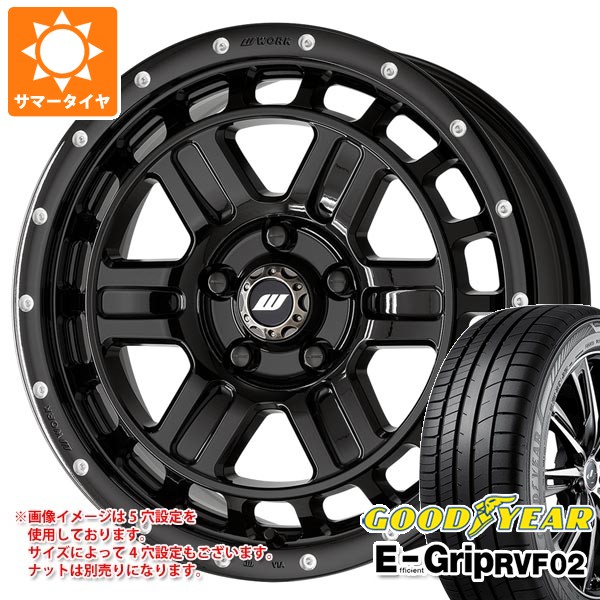 ダイハツ タフト LA900系用 サマータイヤ グッドイヤー エフィシエントグリップ RVF02 175/65R15 84H ワーク クラッグ T-グラビック2 MC+ 5.0-15