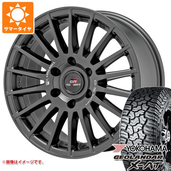 ランドクルーザー300用 サマータイヤ ヨコハマ ジオランダー X-AT G016 LT265/65R18 122/119Q ブラックレター OZ ラリーデザート TGR-WRT 8.0-18
