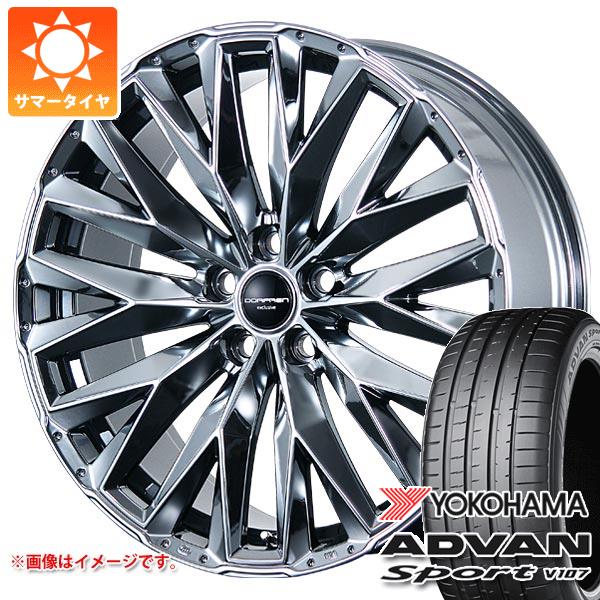 トヨタ クラウン セダン 30系用 サマータイヤ ヨコハマ アドバンスポーツV107 245/40R21 100Y XL ドルフレン エクスクルーシブ TLM-01 8.5-21