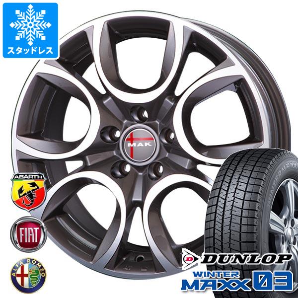 フィアット 500 312系用 スタッドレス ダンロップ ウインターマックス03 WM03 185/55R15 82Q MAK トリノ :torinogm 35595 f19101i:タイヤ1番