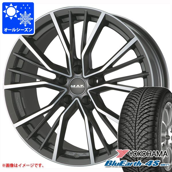 アウディ A6 F2系用 オールシーズンタイヤ ヨコハマ ブルーアース4S AW21 225/55R18 98V MAK ユニオン