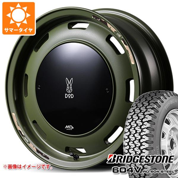 ダイハツ アトレーワゴン S300系用 サマータイヤ ブリヂストン 604V RD-604 スチール 165R14 6PR (165/80R14 91/90N相当) ウシャリントバリ 4.5-14