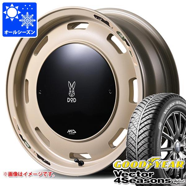 Vector（グッドイヤー） - スズキ ハスラー用 オール時期タイア グッドイヤー ベクトル 4シーズンズ 変わり種 165/70R14 81S ウシャリントバリ 4.5-14 オールシーズンタイヤ、ホイールセット-自動車