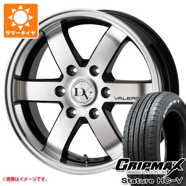 ハイエース 200系用 サマータイヤ グリップマックス スタチャー HC V 195/80R15LT 107/105Q ホワイトレター コスミック ディアヴォレット ヴァレリ 6.0 15 :valerio 39752 t80741yt:タイヤ1番