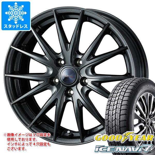 スタッドレスタイヤ グッドイヤー アイスナビ7 195/45R17 81Q ヴェルヴァ スポルト2 7.0-17