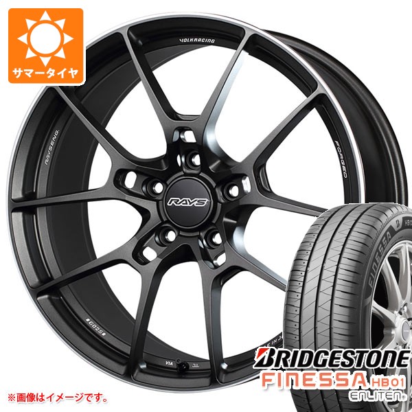 サマータイヤ 245/45R18 100W XL ブリヂストン フィネッサ HB01 レイズ ボルクレーシング G025 8.0-18