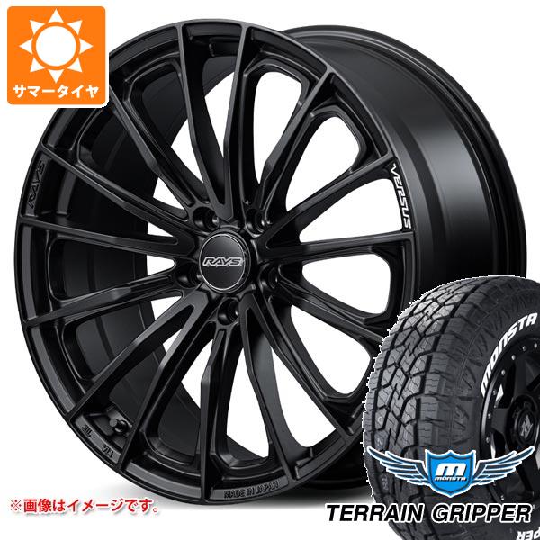 トヨタ 40系アルファード用 サマータイヤ モンスタ テレーングリッパー 225/65R17 106T ホワイトレター レイズ ベルサス ヴォウジェ SE 7.0-17