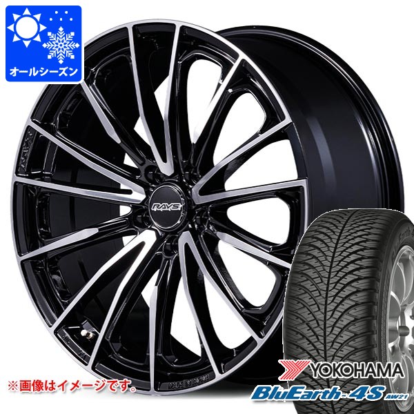トヨタ 40系アルファード用 オールシーズンタイヤ ヨコハマ ブルーアース4S AW21 225/60R18 104V XL レイズ ベルサス ヴォウジェ SE スペックM 7.0-18