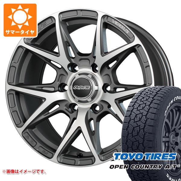 FJクルーザー 10系用 サマータイヤ トーヨー オープンカントリー A/T3 265/70R17 115T ホワイトレター レイズ ベルサス クラフトコレクション VV21SX 8.0 17 :vv21sxc6 41270 t801004yt:タイヤ1番