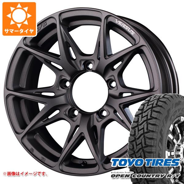 5本セット ジムニーシエラ JB74W用 サマータイヤ トーヨー オープンカントリー R/T 215/70R16 100Q ブラックレター レイズ ベルサス VV21SX 6.0 16 :vv21sxs 32618 s86770zk 5:タイヤ1番