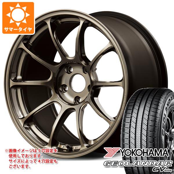 サマータイヤ 215/55R17 94V ヨコハマ ジオランダー CV G058 レイズ ボルクレーシング ZE40 7.5-17