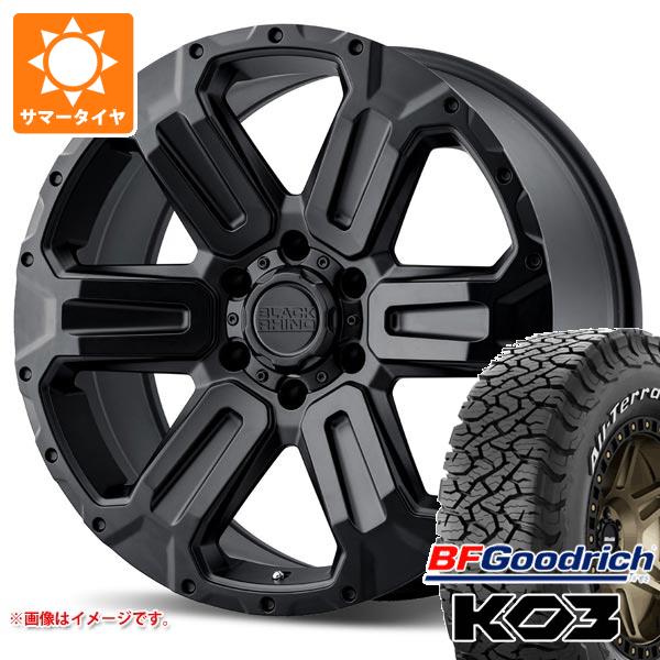 ランドクルーザー プラド 150系用 サマータイヤ BFグッドリッチ オールテレーンT/A KO3 LT265/70R17 118/115S ホワイトレター ブラックライノ ワナカ 8.5-17