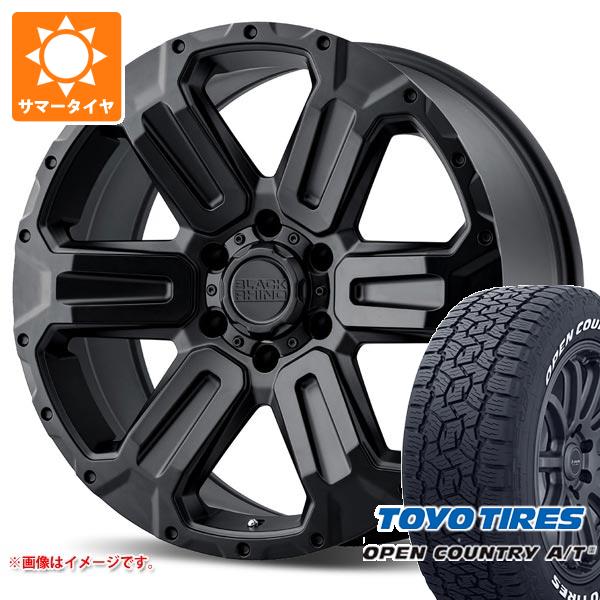 FJクルーザー 10系用 サマータイヤ トーヨー オープンカントリー A/T3 LT285/70R17 116/113Q ホワイトレター ブラックライノ ワナカ 8.5 17 :wankmb6 41271 t801005yt:タイヤ1番