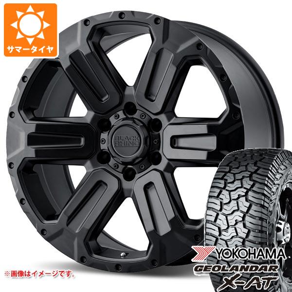 5本セット FJクルーザー 10系用 サマータイヤ ヨコハマ ジオランダー X AT G016 LT285/70R17 121/118Q ブラックレター ブラックライノ ワナカ 8.5 17 : wankmb6 41326 t801005yt 5 : タイヤ1番