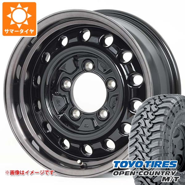 5本セット スズキ ジムニー JB64W用 サマータイヤ トーヨー オープンカントリー M/T LT225/75R16 103/100Q ホワイトレター アピオ ワイルドボア D 5.5-16