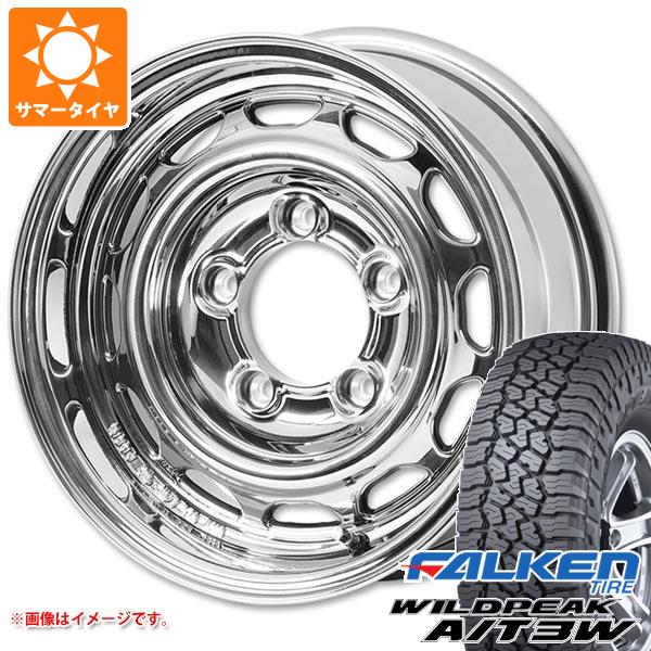 5本セット ジムニー用 サマータイヤ ファルケン ワイルドピーク A/T3W 175/80R16 91S アピオ ワイルドボア ベンチュラ 5.5-16