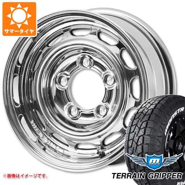 5本セット ジムニー JB64W用 サマータイヤ モンスタ テレーングリッパー 215/70R16 107/105Q LT ホワイトレター アピオ ワイルドボア ベンチュラ 5.5-16