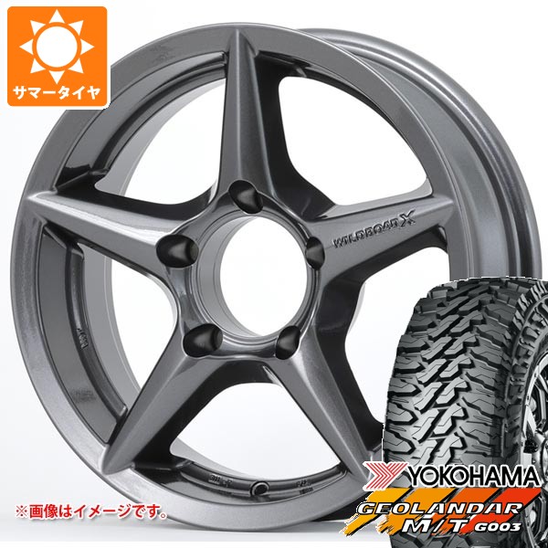 GEOLANDAR - 5本仕掛ける スズキ ジムニー用 朱夏タイア ヨコハマ ジオランダー M/T G003 175/80R16 91S アピオ ワイルドボア X2 5.5-16 自動車-夏タイヤ、ホイールセット