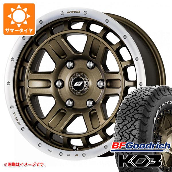 ランドクルーザー プラド 150系用 サマータイヤ BFグッドリッチ オールテレーンT/A KO3 LT265/70R17 ホワイトレター ワーク クラッグ T グラビック2 8.0 17 : wcrtg2 42571 t80987yt : タイヤ1番