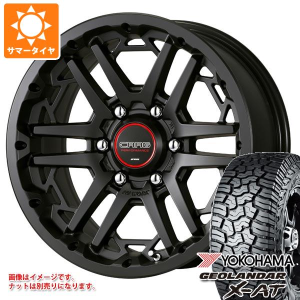 5本セット FJクルーザー 10系用 サマータイヤ ヨコハマ ジオランダー X-AT G016 LT285/70R17 121/118Q ブラックレター ワーク クラッグ T-グラビック3 8.0-17
