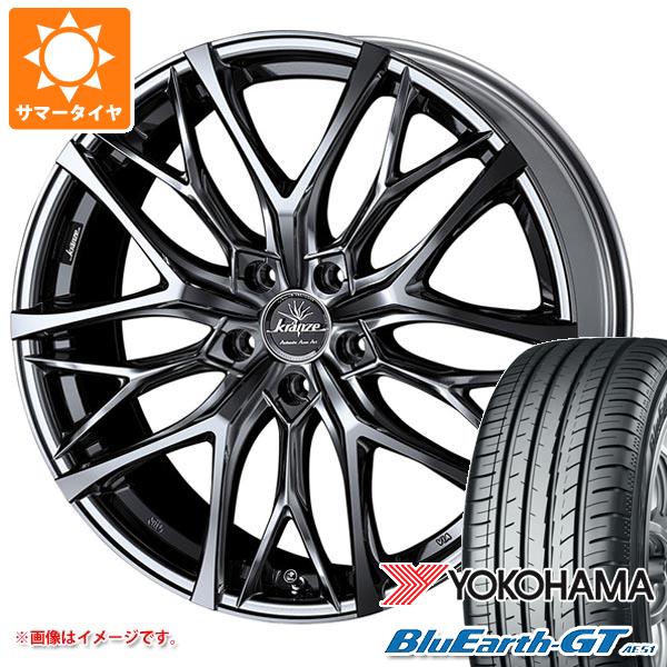WEDS - 朱夏タイア 225/45R18 95W XL ヨコハマ 青碧地びたGT AE51 クレンツェ ウィーバル 100エボ 7.5-18 車、バイク、自転車-夏タイヤ、ホイールセット-タイヤ、ホイール