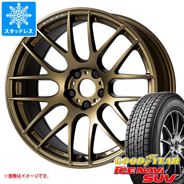 スタッドレスタイヤ グッドイヤー アイスナビ SUV 225/60R18 100Q ワーク エモーション M8R 7.5 18 :wem8r 17839:タイヤ1番