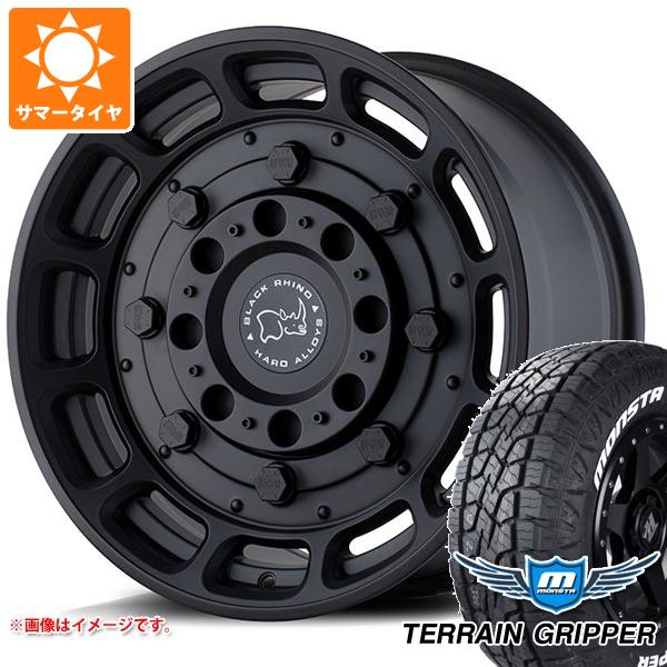 5本セット FJクルーザー 10系用 サマータイヤ モンスタ テレーングリッパー 265/70R17 115T ホワイトレター ブラックライノ ウォートホッグ 8.5-17
