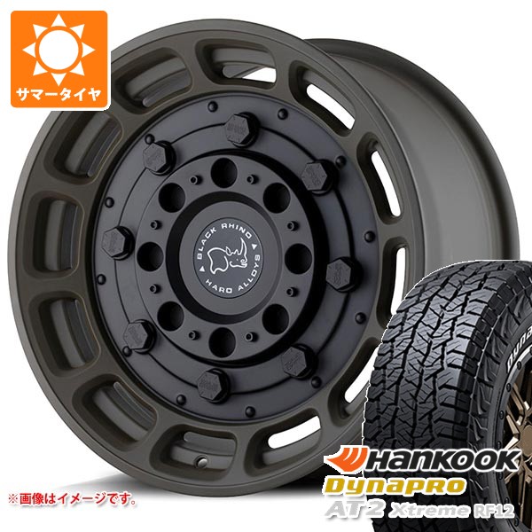 5本セット トヨタ FJクルーザー 10系用 サマータイヤ ダイナプロAT2 エクストリーム RF12 265/70R17 115T ホワイトレター ブラックライノ ウォートホッグ 8.5-17