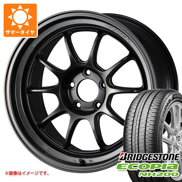 WEDS - 炎節タイア 225/45R18 95W XL ブリヂストン エコピア NH200 ウェッズ運動競技 TC105X DSR 8.5-18