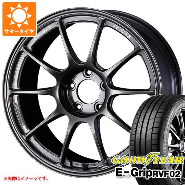 サマータイヤ 215/45R18 93W XL グッドイヤー エフィシエントグリップ RVF02 ウェッズスポーツ TC105X フォージド 8.5-18
