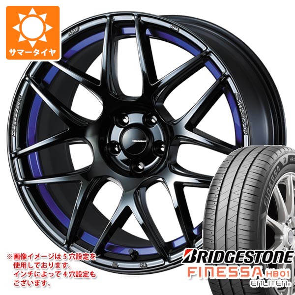 サマータイヤ 235/40R18 95W XL ブリヂストン フィネッサ HB01 ウェッズスポーツ SA-27R 8.5-18