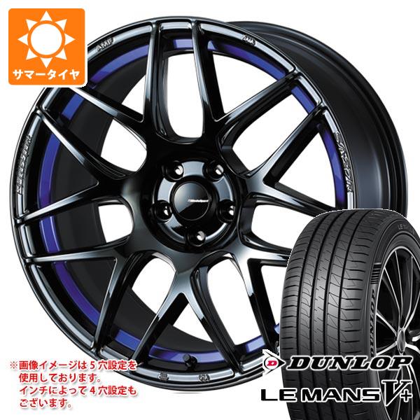 WEDS - 炎節タイア 245/40R18 93W ダンロップ ルマン5 LM5+ ウェッズ運動競技 SA-27R 8.5-18