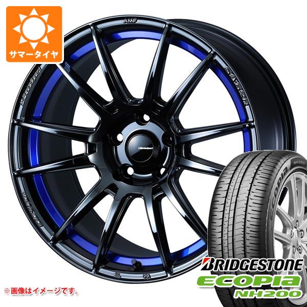 サマータイヤ 215/45R18 93W XL ブリヂストン エコピア NH200 ウェッズスポーツ SA 62R 7.5 18 :wsa62rbl 38110:タイヤ1番