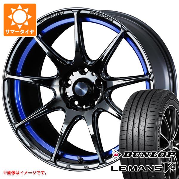 WEDS - 炎節タイア 245/40R18 93W ダンロップ ルマン5 LM5+ ウェッズ運動競技 SA-99R ブルーライトクローム2 8.5-18