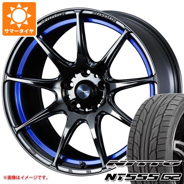 サマータイヤ 245/40R18 97Y XL ニットー NT555 G2 ウェッズスポーツ SA 99R ブルーライトクローム2 8.5 18 :wssa99bl 24108:タイヤ1番