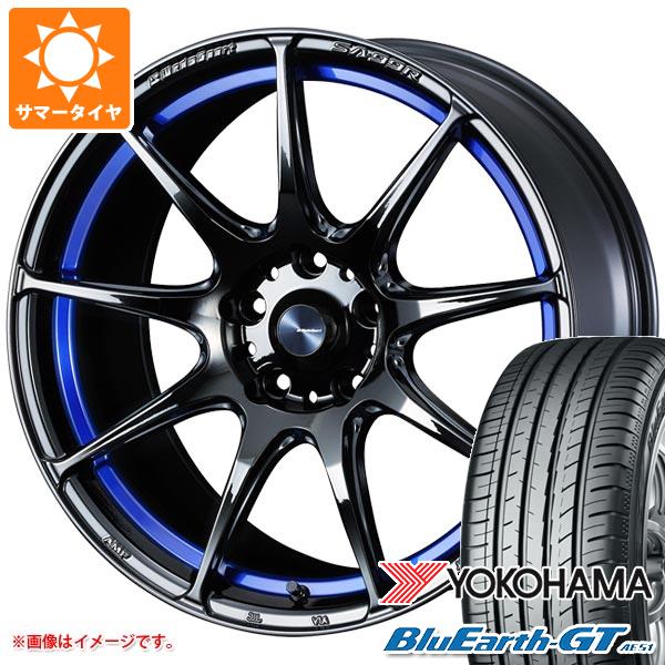 サマータイヤ 215/40R18 89W XL ヨコハマ ブルーアースGT AE51 ウェッズスポーツ SA 99R ブルーライトクローム2 7.5 18 :wssa99bl 31269:タイヤ1番