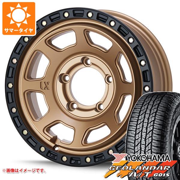 5本セット ジムニーシエラ JB74W用 サマータイヤ ヨコハマ ジオランダー A/T G015 215/70R16 100H ブラックレター MLJ エクストリームJ XJ07 6.0 16 :xj07mbs 25581 s86770zk 5:タイヤ1番