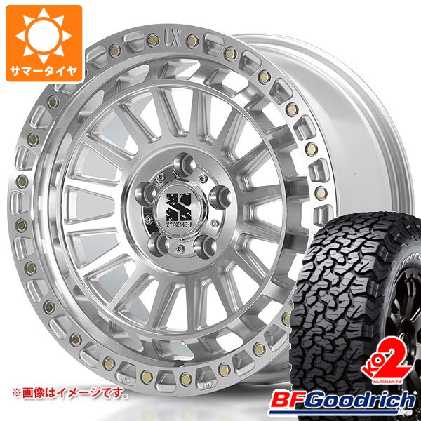 ジープ ラングラー JK/JL系用 サマータイヤ BFグッドリッチ オールテレーンT/A KO2 33x12.50R18LT 118S ブラックレター MLJ エクストリームJ XJ08