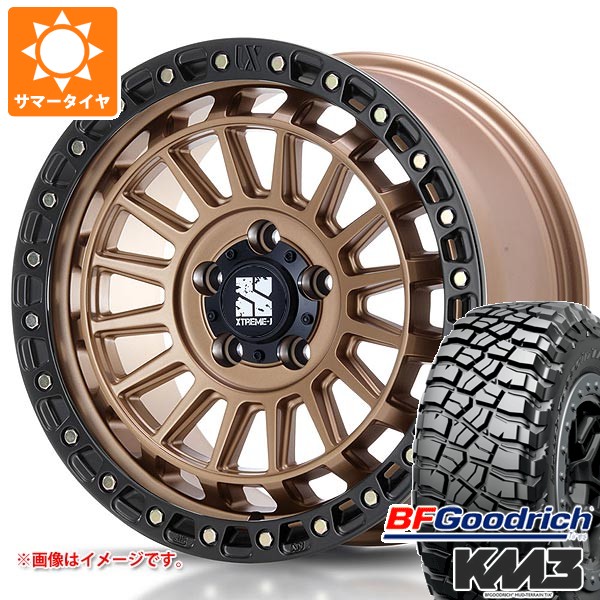 5本セット ジープ ラングラー JK/JL系用 サマータイヤ BFグッドリッチ マッドテレーンT/A KM3 LT275/70R18 125/122Q MLJ エクストリームJ XJ08