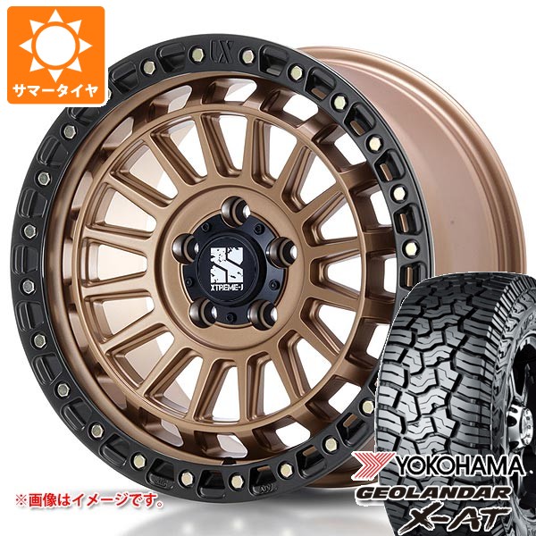 ジープ ラングラー JK/JL系用 サマータイヤ ヨコハマ ジオランダー X-AT G016 LT285/65R18 125/122Q ブラックレター MLJ エクストリームJ XJ08