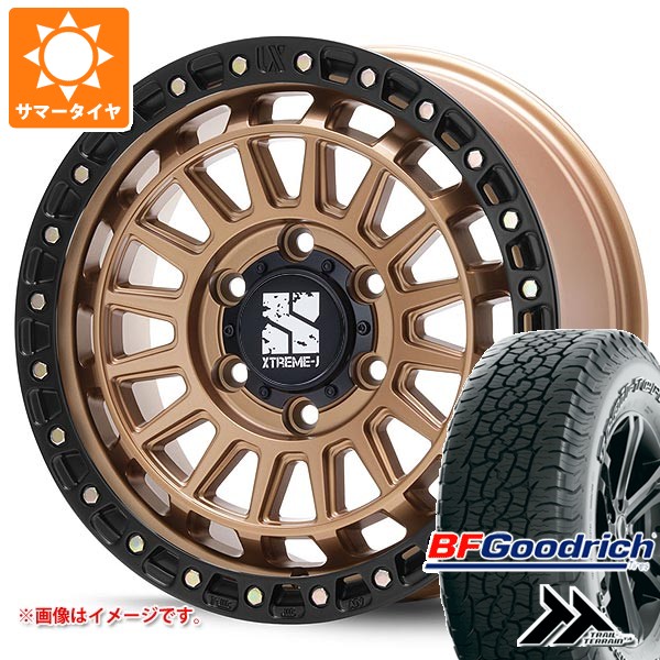 MLJ - トヨタ ハイラックスサーフ215系用 朱夏タイア BF好ましい金持ち トレールテレーンT/A 265/65R17 112T アウトラインホワイトレター エクストリームJ XJ08 8.0-17 夏タイヤ、ホイールセット-車、バイク、自転車