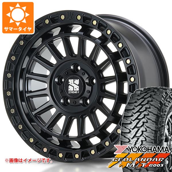 5本セット ジープ ラングラー JK/JL系用 サマータイヤ ヨコハマ ジオランダー M/T G003 35x12.50R17 LT 121Q MLJ エクストリームJ XJ08